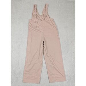 Classic Wide-Leg Pink Overalls Jumpsuit